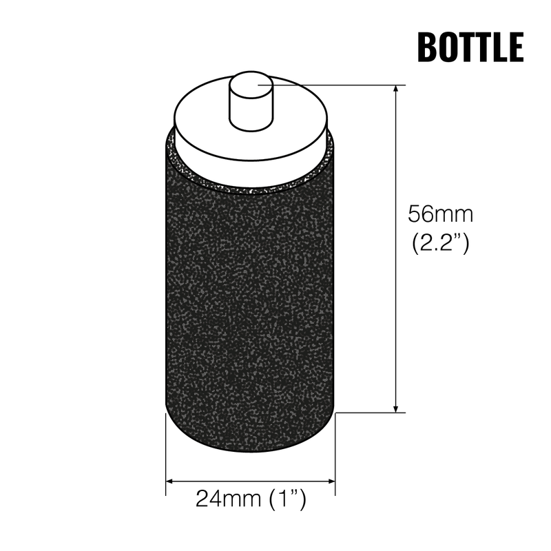 Carregar imagem no visualizador da galeria, Graphic showing the dimensions of a LifeSaver Bottle Carbon Filter