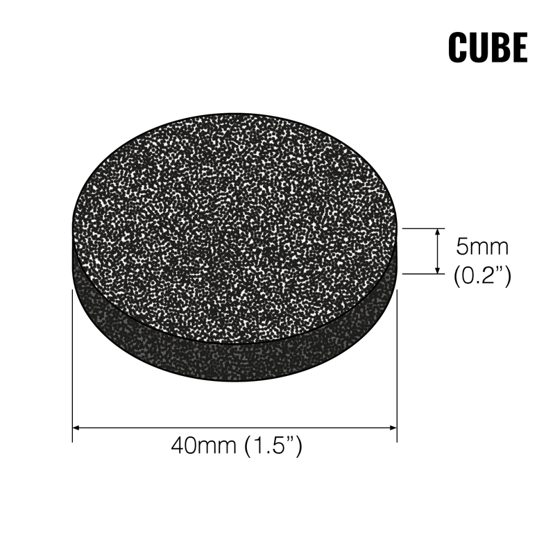Carregar imagem no visualizador da galeria, Graphic showing the dimensions of a Cube Carbon Filter