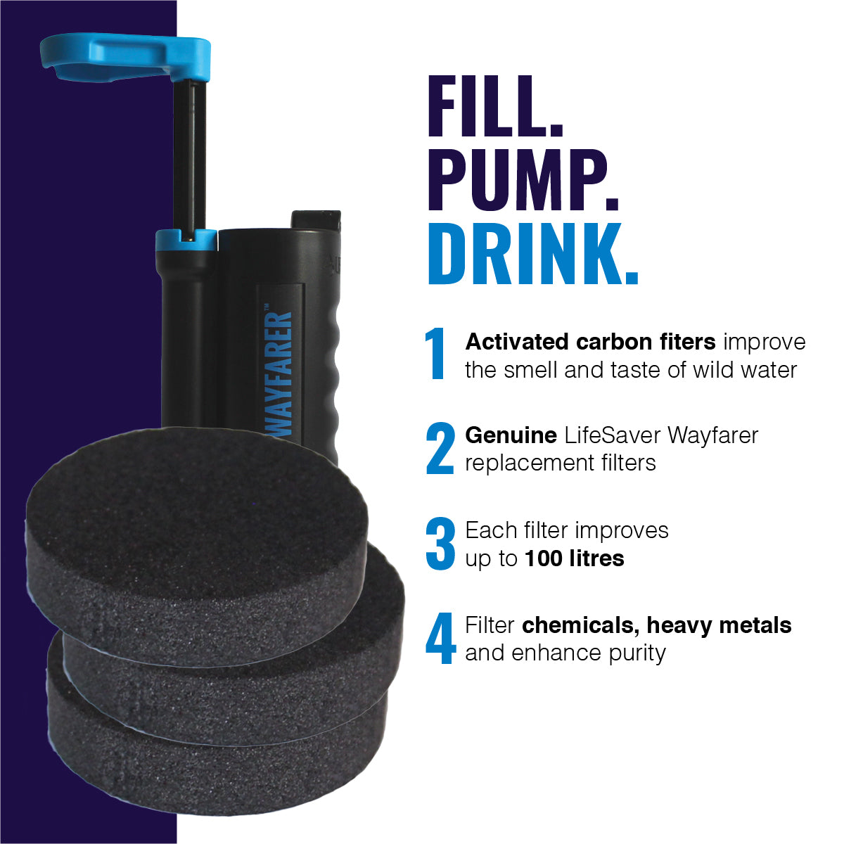 Discos de carbono LifeSaver Wayfarer™ x3