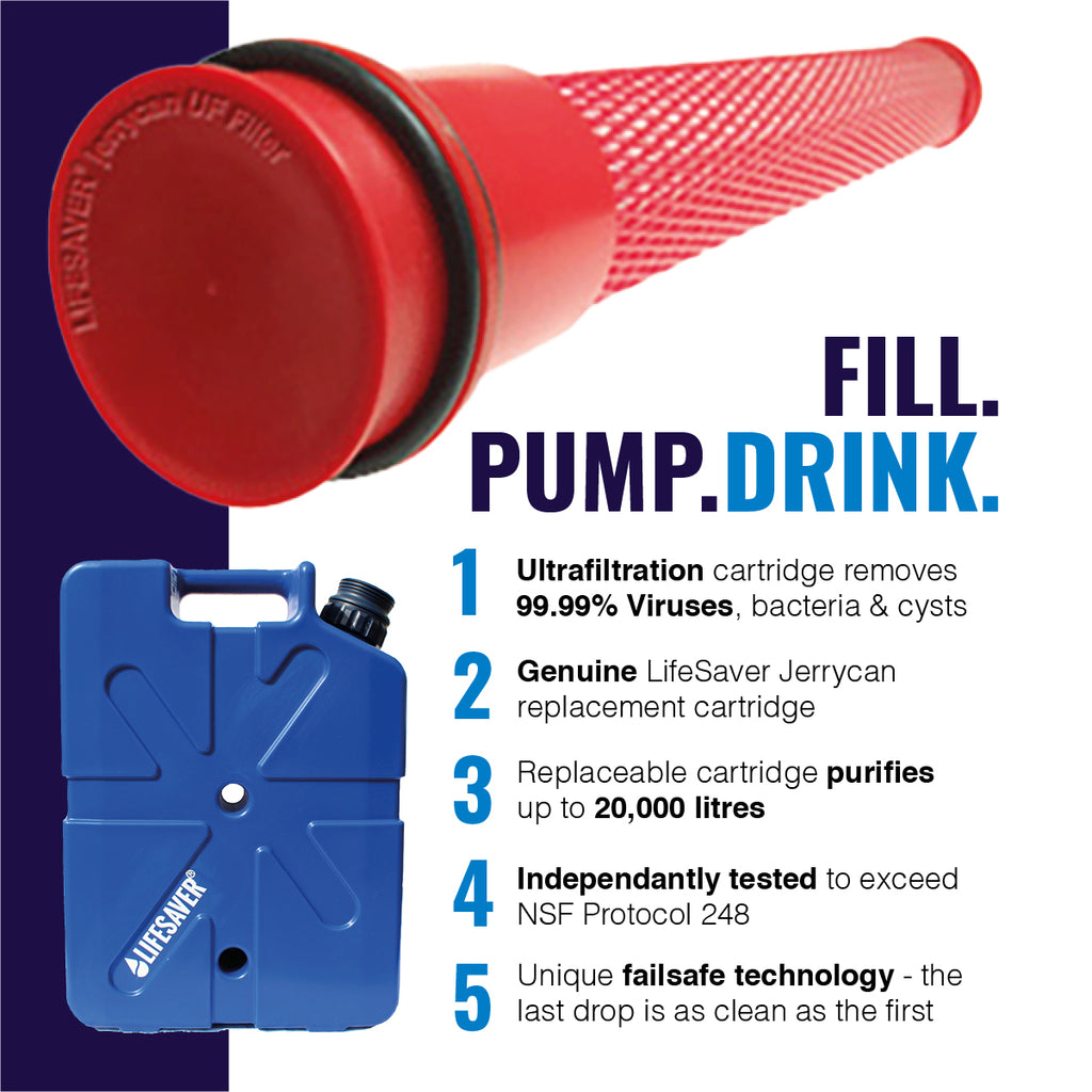 Cartucho de substituição para bidão LifeSaver