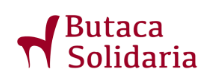Butaca Solidaria logo with a red chair icon on a white background