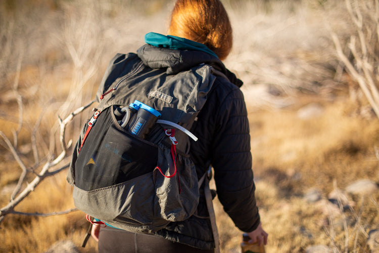 Hiking with a LifeSaver Wayfarer in the back pack