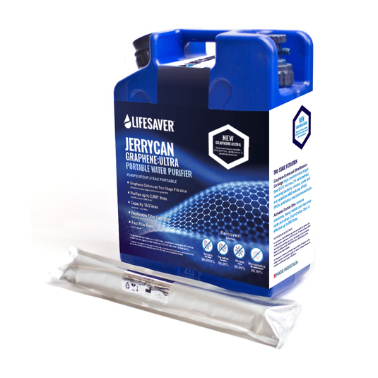 LifeSaver Jerrycan Graphene: Pacote de preparação para emergências de sobrevivência a vírus ultra